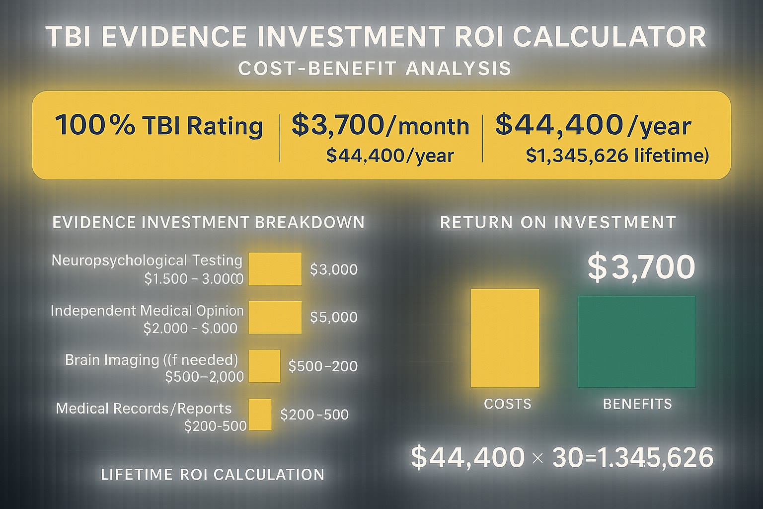 TBI Evidence Investment ROI